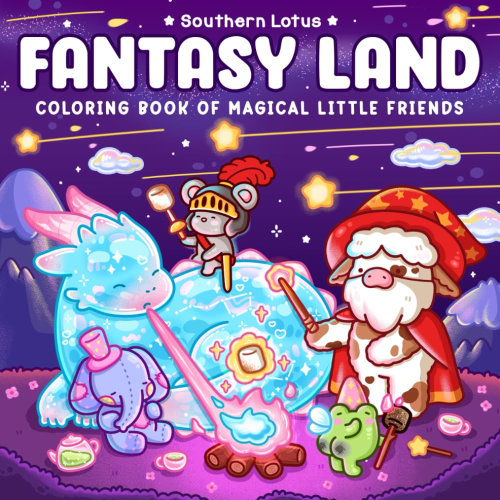 Fantasy Land: Coloring Book for Adults and Teens