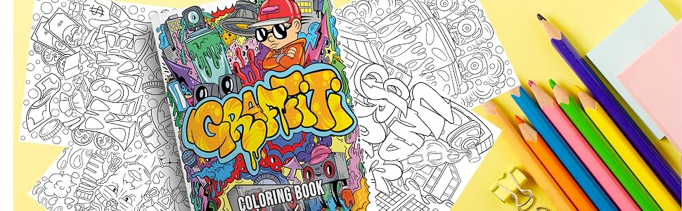 The Graffiti Art Coloring Book (Vol.1)