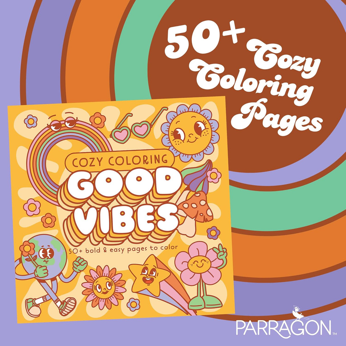 Cozy Coloring Good Vibes: 50+ Bold and Easy Pages to Color