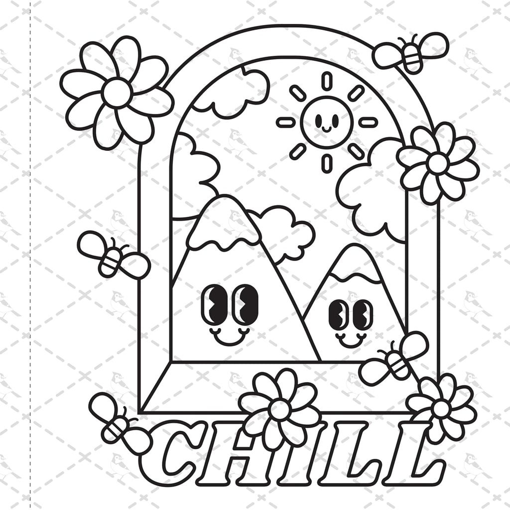 Cozy Coloring Good Vibes: 50+ Bold and Easy Pages to Color