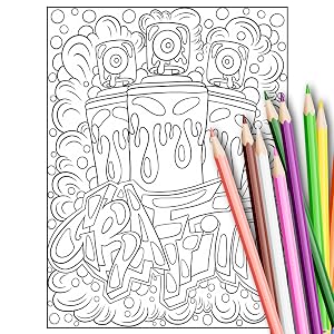The Graffiti Art Coloring Book (Vol.1)