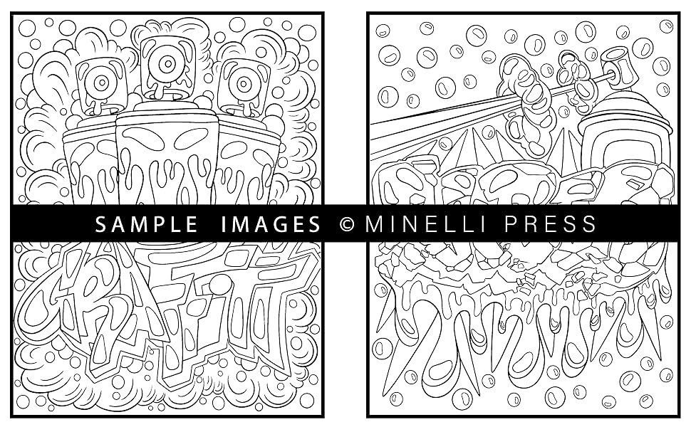 The Graffiti Art Coloring Book (Vol.1)