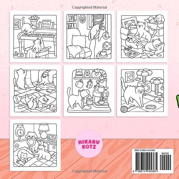 Naughty Cats: Cattitude Coloring Book for Adults and Teens