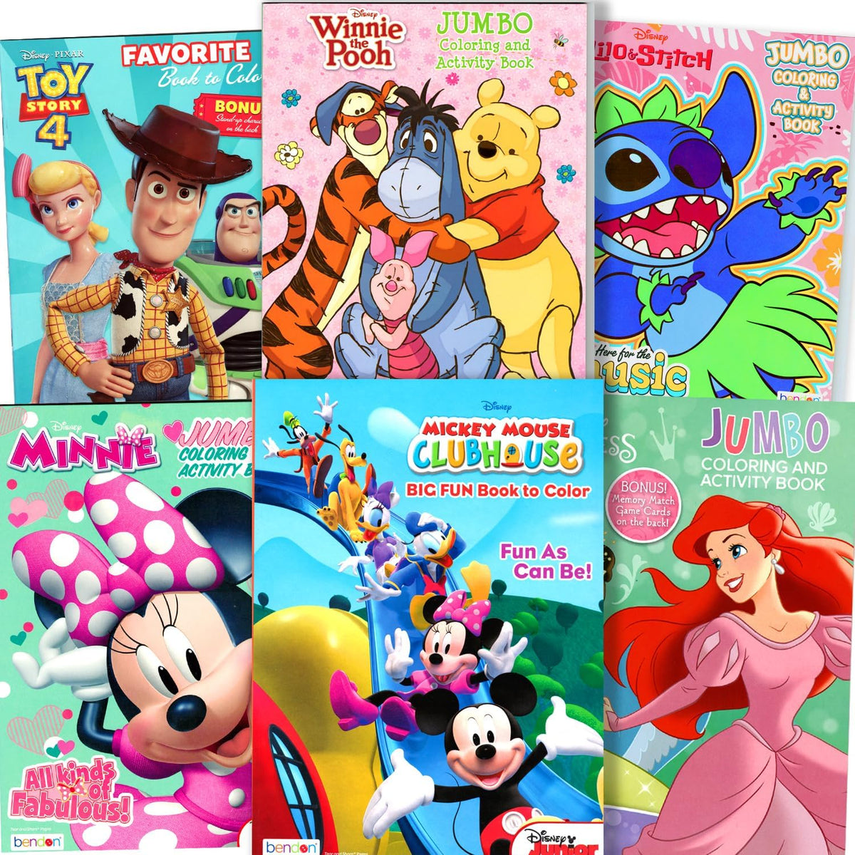 Disney Classics Coloring Books (6 PACK)