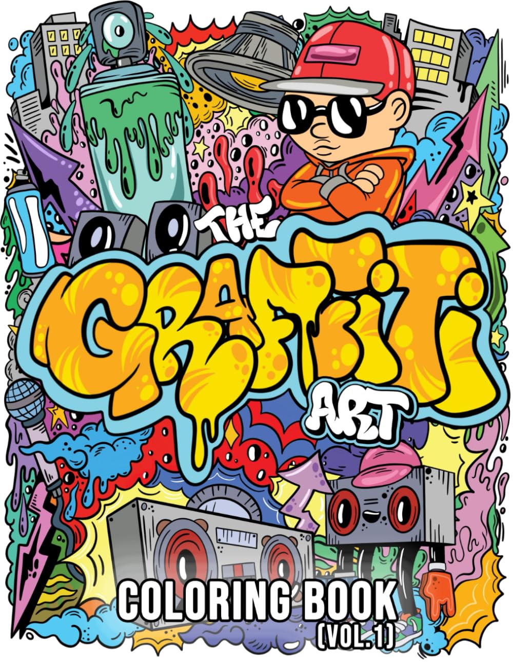 The Graffiti Art Coloring Book (Vol.1)