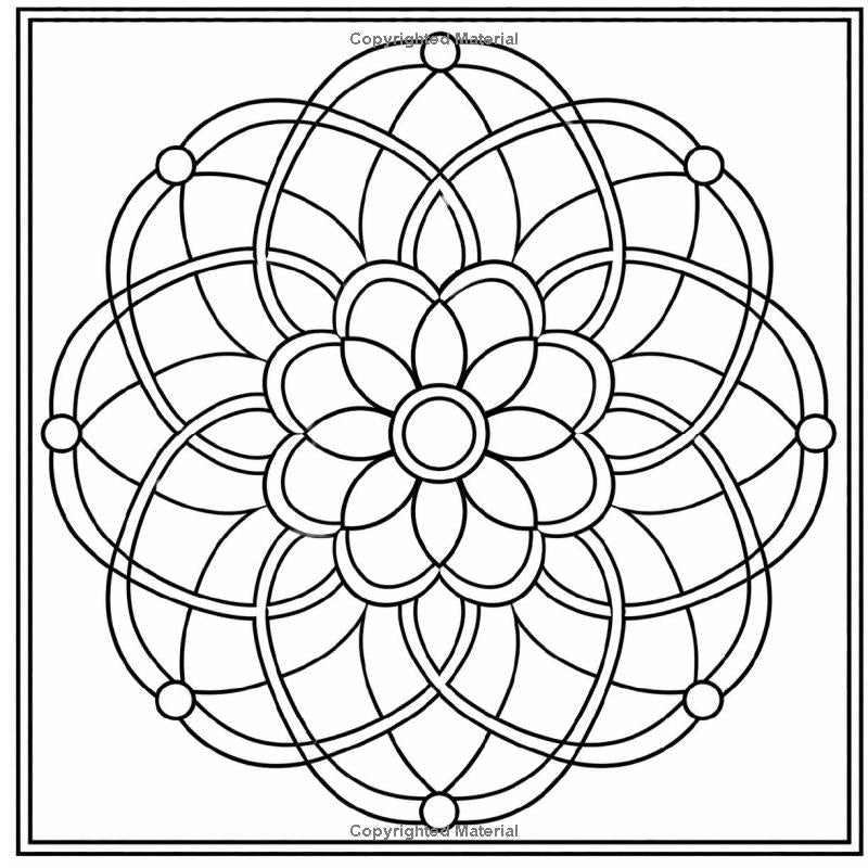 Bold Mandalas for Relaxation: Mindful Patterns for Stress Relief and Calm