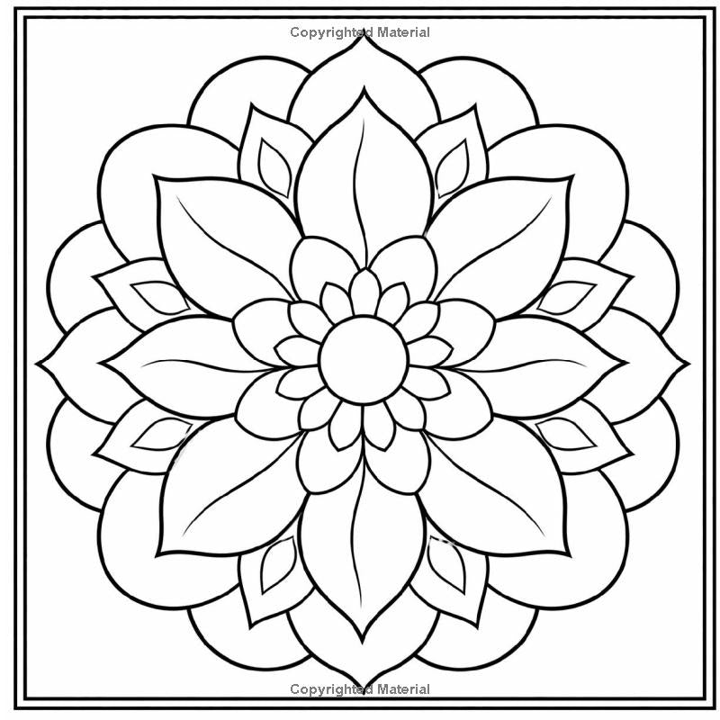 Bold Mandalas for Relaxation: Mindful Patterns for Stress Relief and Calm