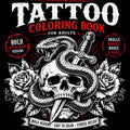 Tattoo Coloring Book for Adults: Bold Tattoo Flash Designs